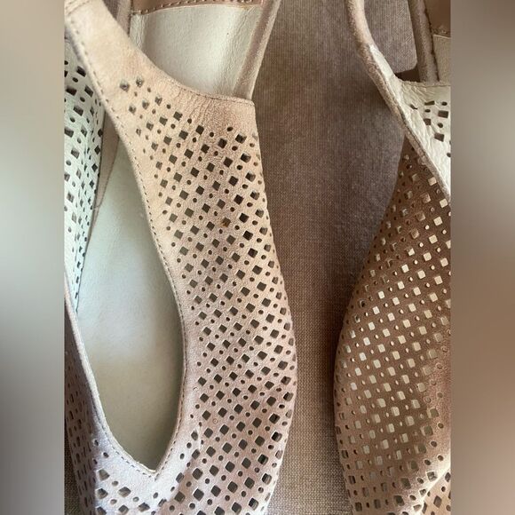 Jeffrey Campbell Bianca Tan Suede Slingback Ketten Heel Pumps Size 10 NEW - Picture 4 of 10